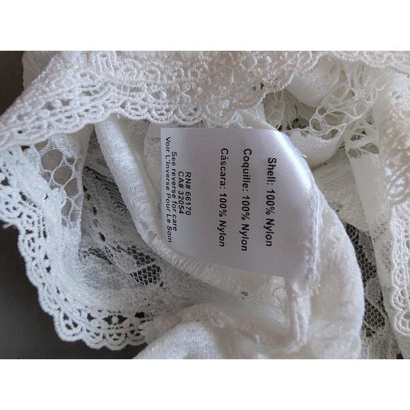 NWD Hemant & Nandita Embellished Sheer Lace Midi Dress Size M Ivory #NB461 - Picture 13 of 14